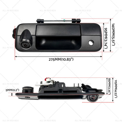Tailgate Handle & Rear View Backup Camera for Toyota Tundra (2007–2014)