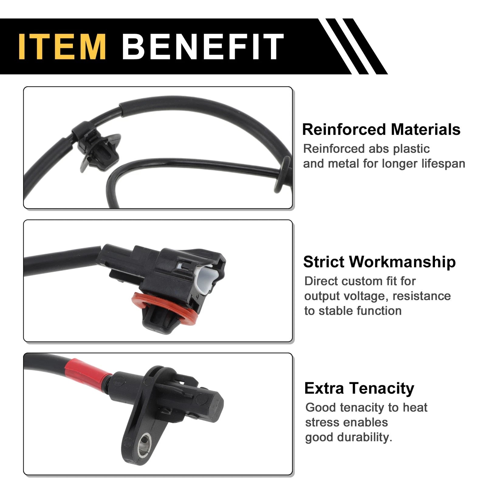 ABS Wheel Speed Sensor Front Right Replacement for Hyundai Sonata (2015–2019)