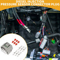Diesel Injection Pressure Sensor Connector Plug 6 Pin for Toyota (1 Set) (Gray)