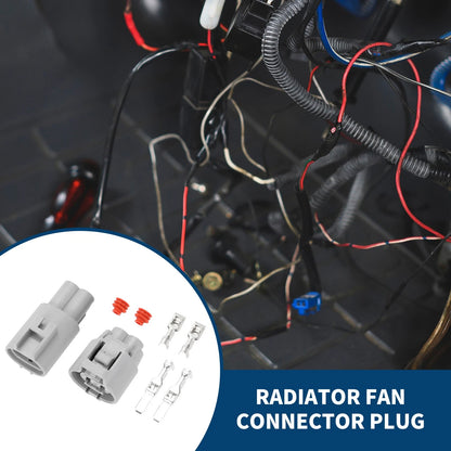 Radiator Fan Connector Plug 2 Pin Male Female for Toyota RAV4 (2010–2018)