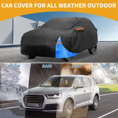 Waterproof Car Cover for MG ZS (2017–2023) 210D-PU Black Blue