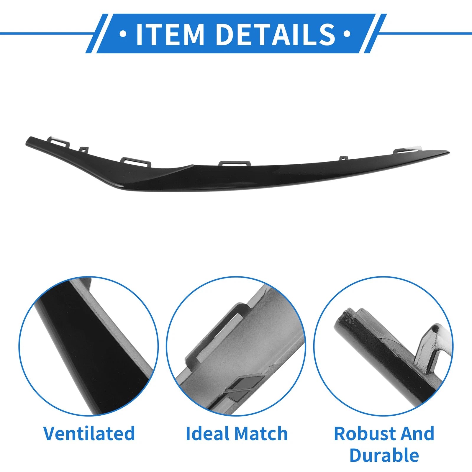 Front Left Bumper Grille Trim Garnish for Mercedes-Benz CLA W117 (2017–2019)