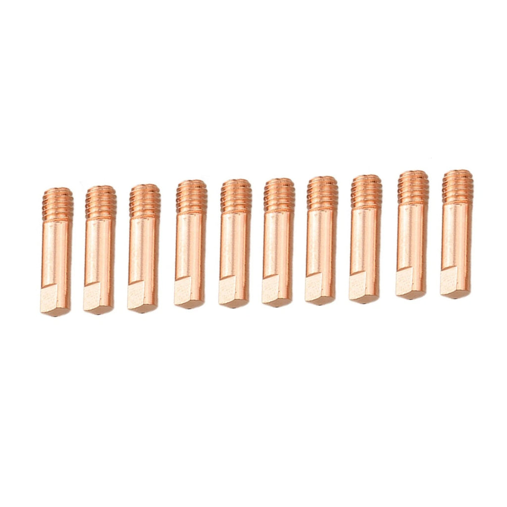 10PCS Copper Welding Contact Tips for 15AK MIG Torch (1.0mm Wire)