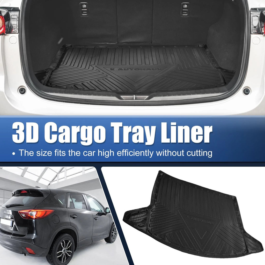 Trunk Mat TPE Cargo Liner for Mazda CX-5 2017–2021 Waterproof Protector