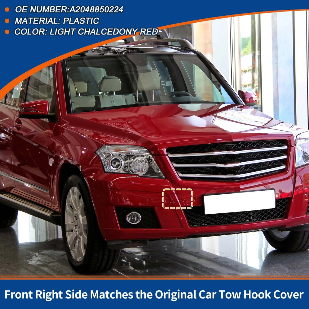 Front Tow Hook Cover Replacement for Mercedes-Benz GLK350 (2010–2015)