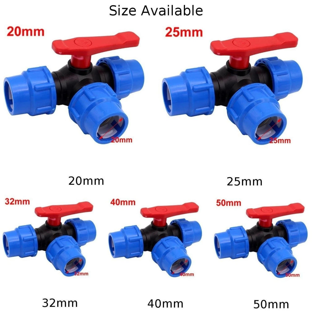 3-Way Ball Valve Accessories for (20mm-50mm)