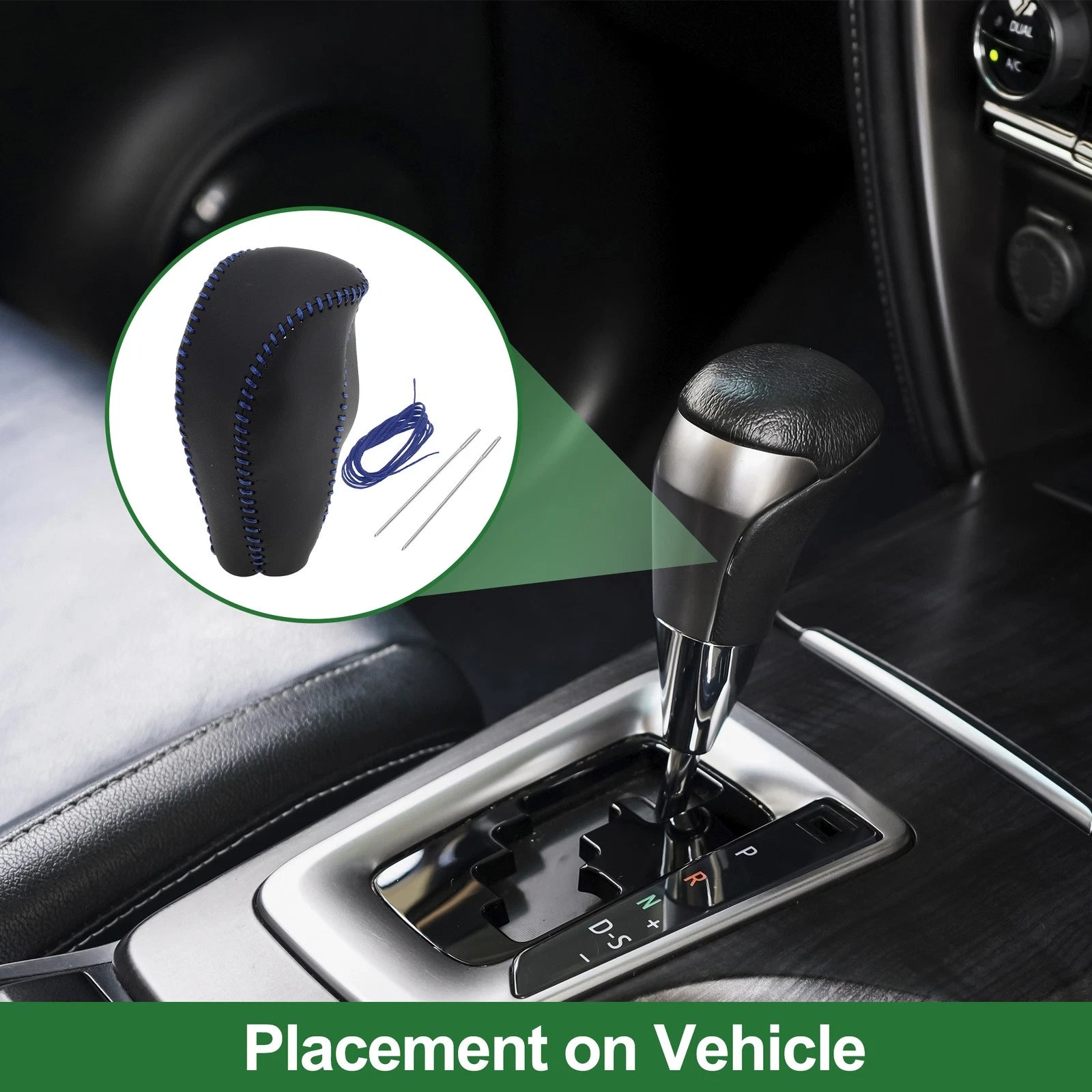 Gear Shift Knob Cover Replacement for Mazda CX-30 (2020–2022) Faux Leather