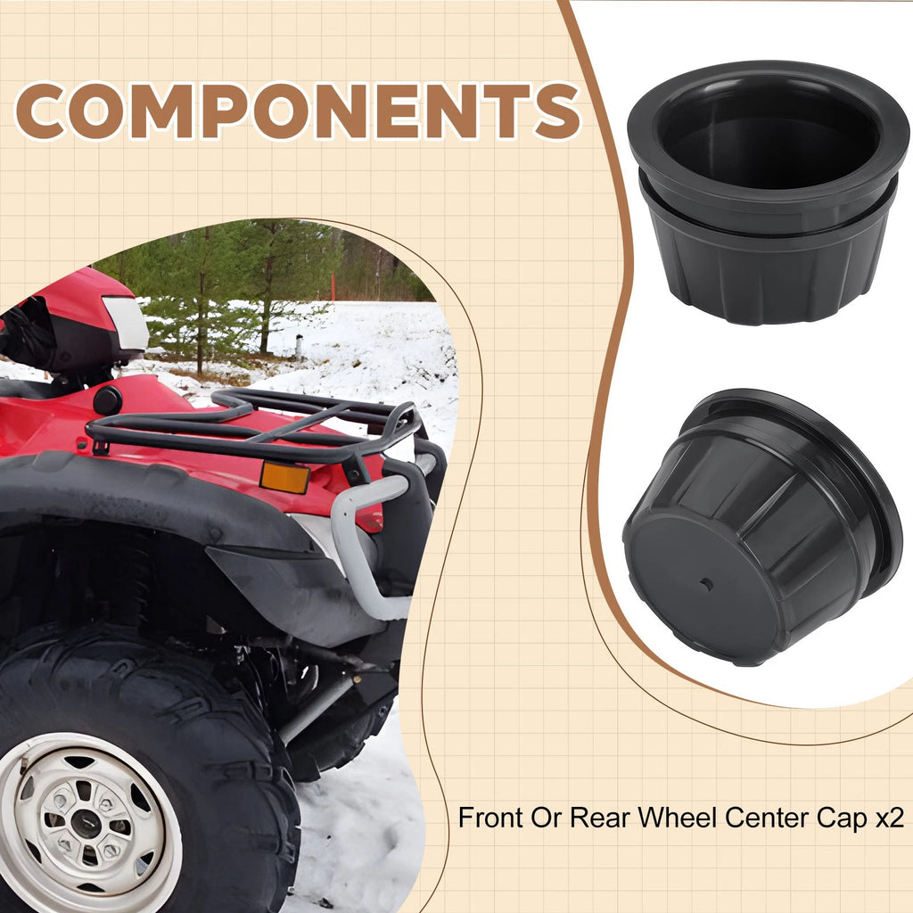 2X Wheel Center Cap for Honda Rincon 650 680 TRX650 TRX680 (2003–2014)