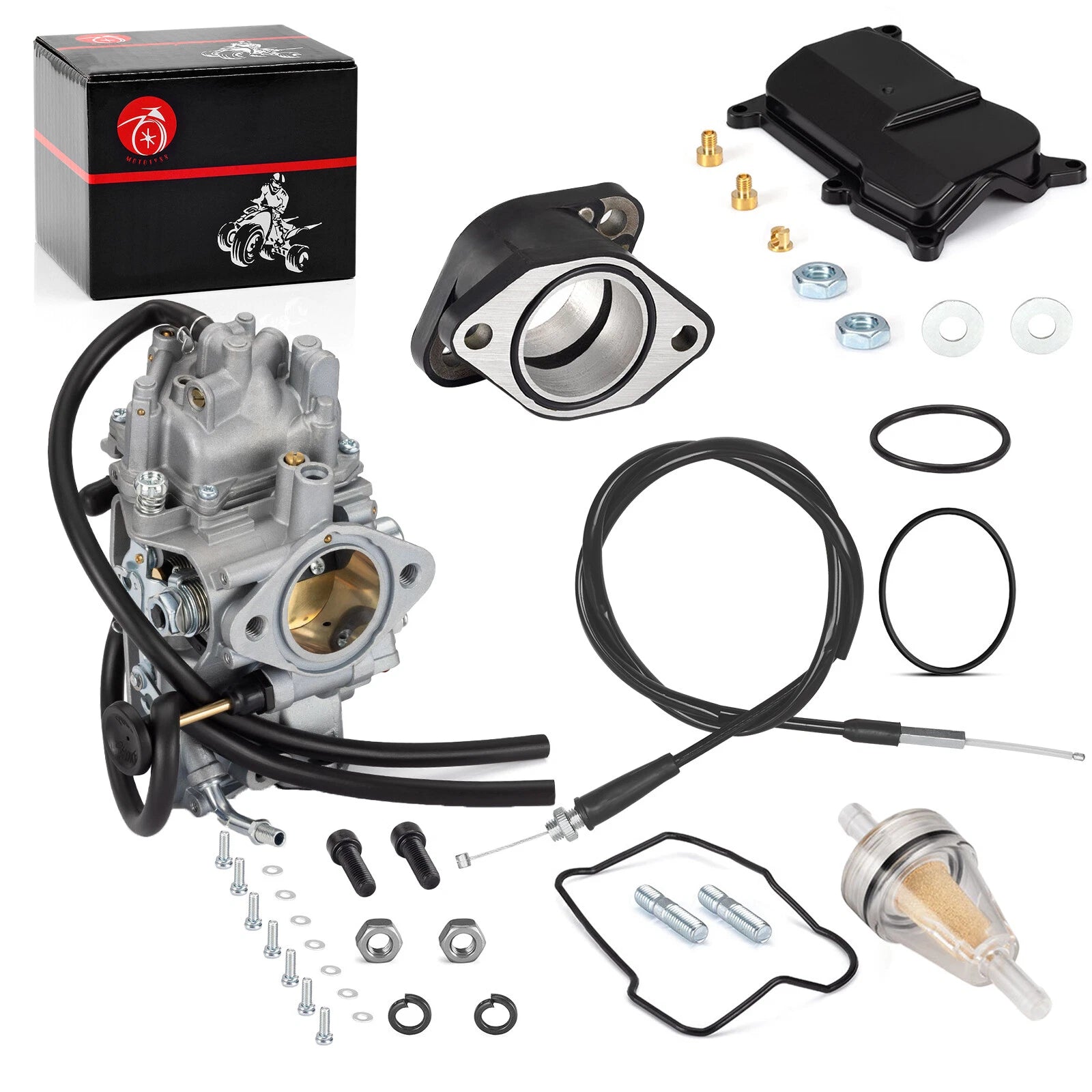 Carburetor & Intake Manifold & Throttle Cable for Yamaha YFM350X Warrior (1993–2004)