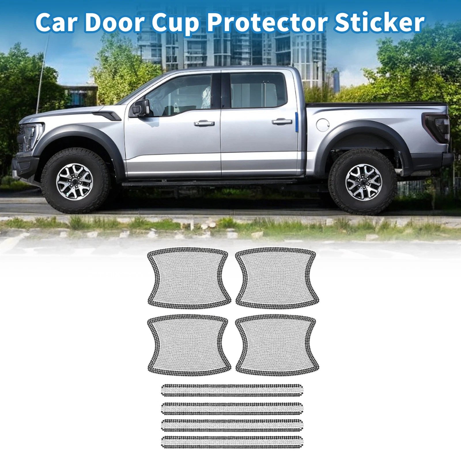 Door Handle Scratch Protector Film for Universal Use (8x10cm)