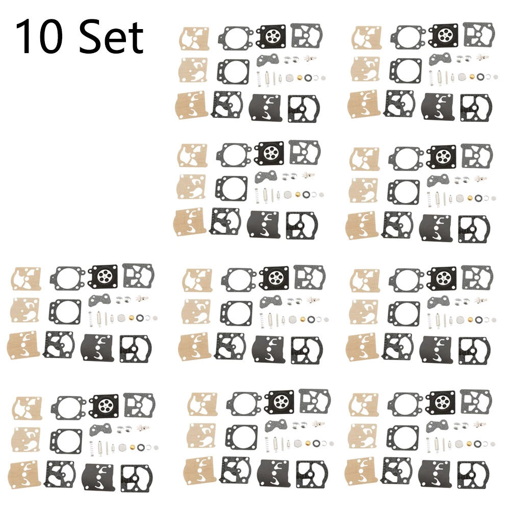 Set of 10 Carburetor Gasket Kits for Walbro K20-WAT WA WT Stihl 021 023 025