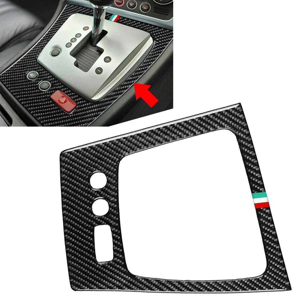 Gear Shift Panel Frame Cover Trim for Alfa Romeo 159 Brera Spider (2006–2011) Carbon Black