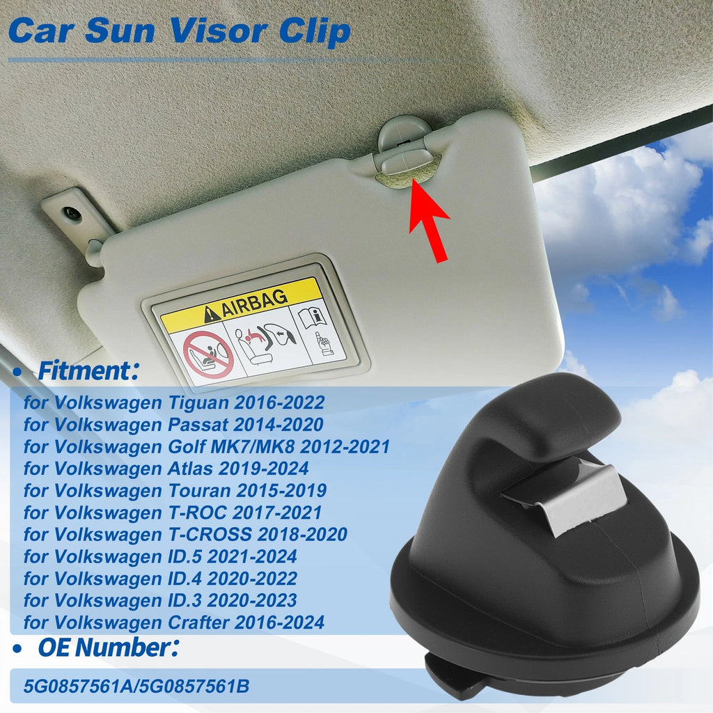 Sun Visor Clip Replacement for Volkswagen Tiguan (2016–2022)