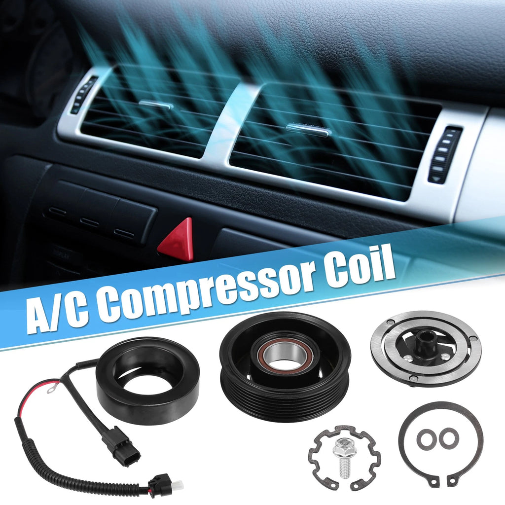 AC Compressor Clutch Kit Pulley Coil Replacement for Honda Civic (2012–2021)