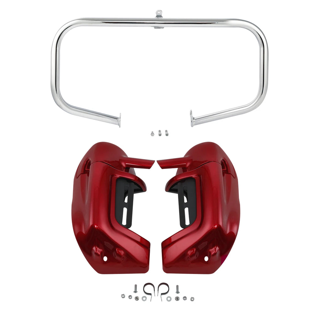 Lower Vented Fairing Engine Guard Bar for Harley Street Road Glide (2009–2013)