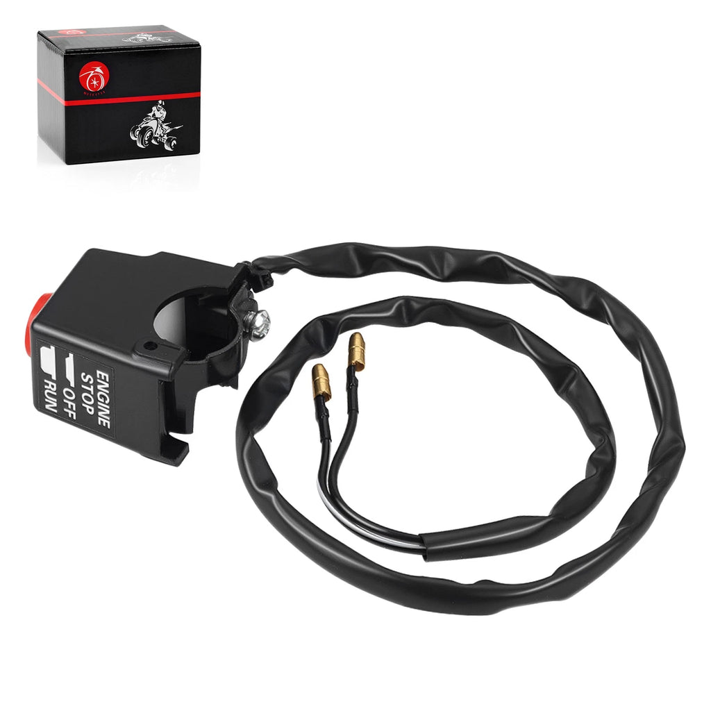 Left Kill Switch Assembly for Suzuki QuadRunner 50 LT50 LT-A50 (1984–2005) 37400-04602