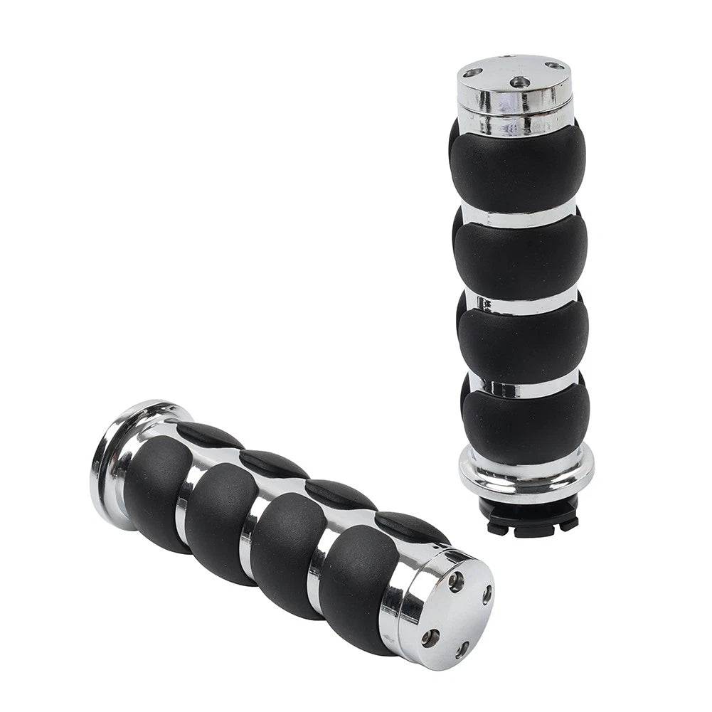 1'' Motorcycle Handle Bar Hand Grips for Harley Cruiser, Yamaha