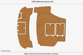EVA Foam Teak Deck Floor Mat for Birchwood 440 Swim Platform (1999)