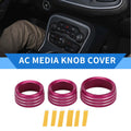 AC Media Tune Switch Knob Cover Ring for Dodge Challenger (2015–2019)