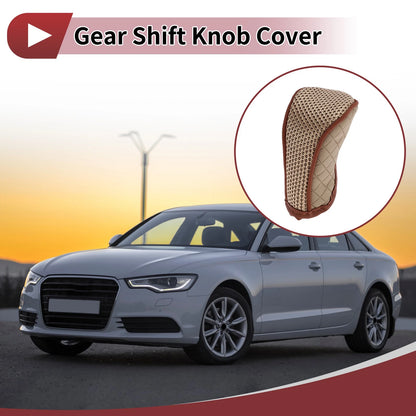 Gear Shift Knob Cover for Car SUV Truck (Zipper Style, Polyester, PU)