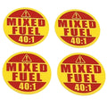 Mixed Fuel 40:1 Sticker for