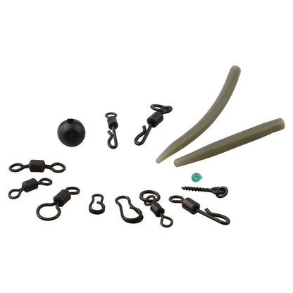 300pcs Carp Fishing Weights Clip Hooks Swivels Terminal Rigs