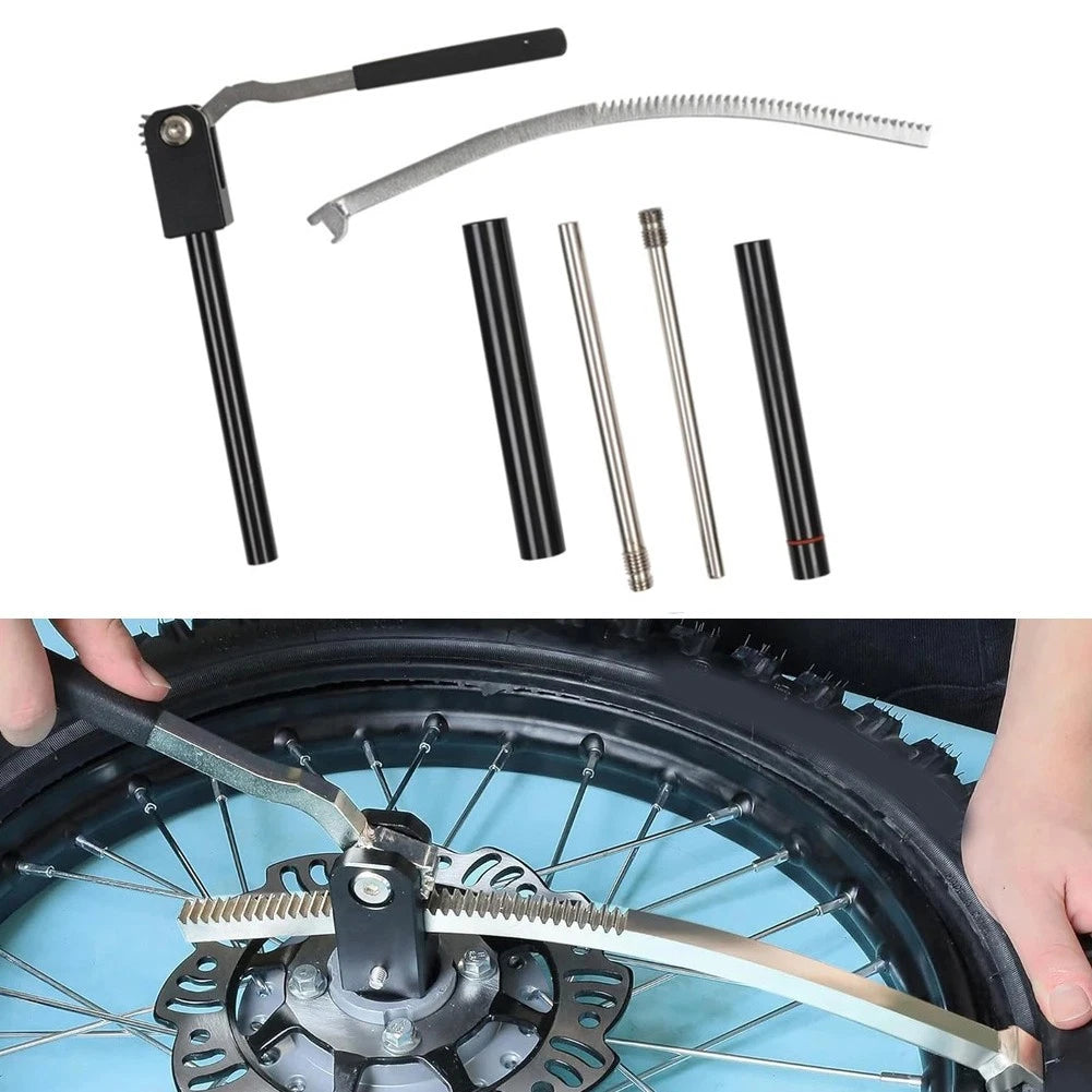 Compact Dirt Bike Tire Changing Tool Kit for 16-21 Inch Wheels