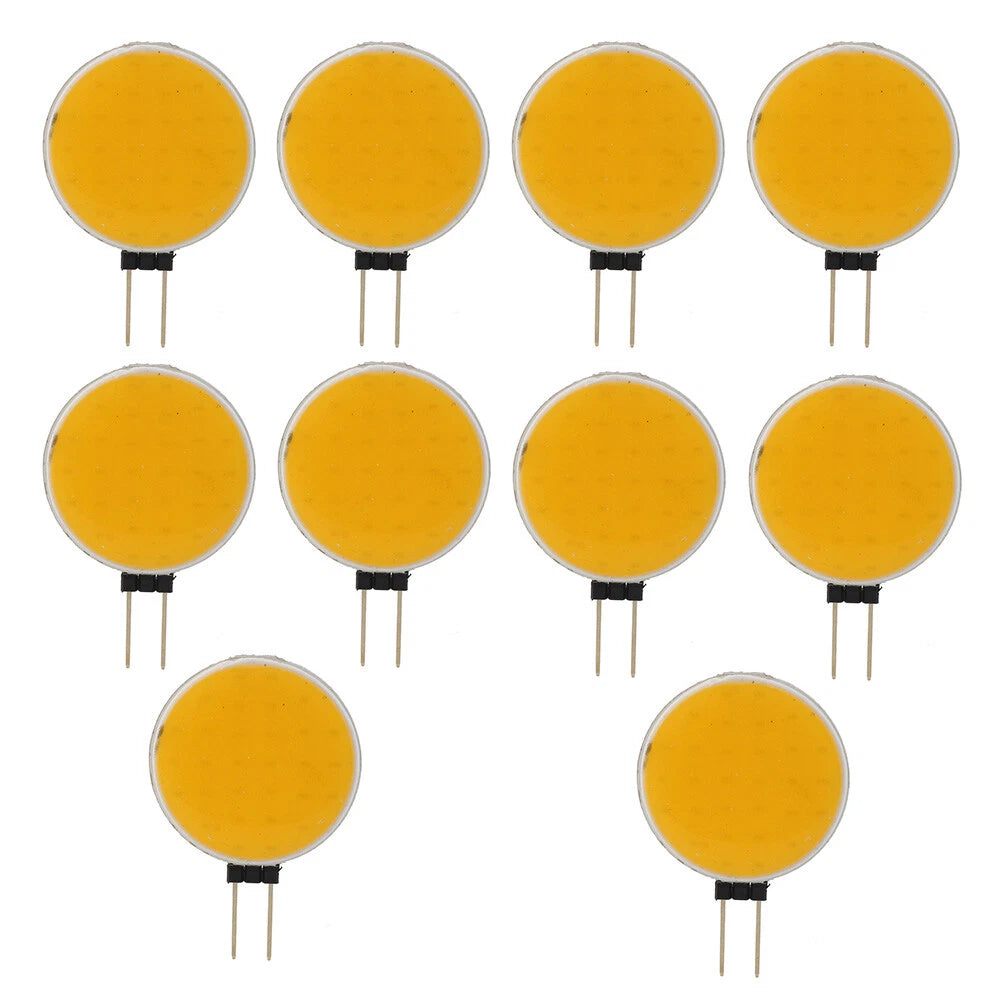 G4 COB LED Chip Bead Round Lamp Panel for 12V (180 Degrees, Warm White Light)