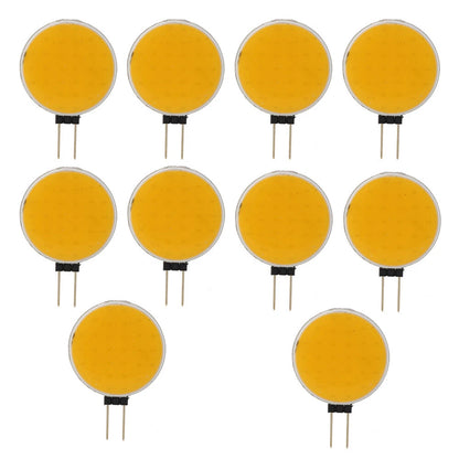 G4 COB LED Chip Bead Round Lamp Panel for 12V (180 Degrees, Warm White Light)