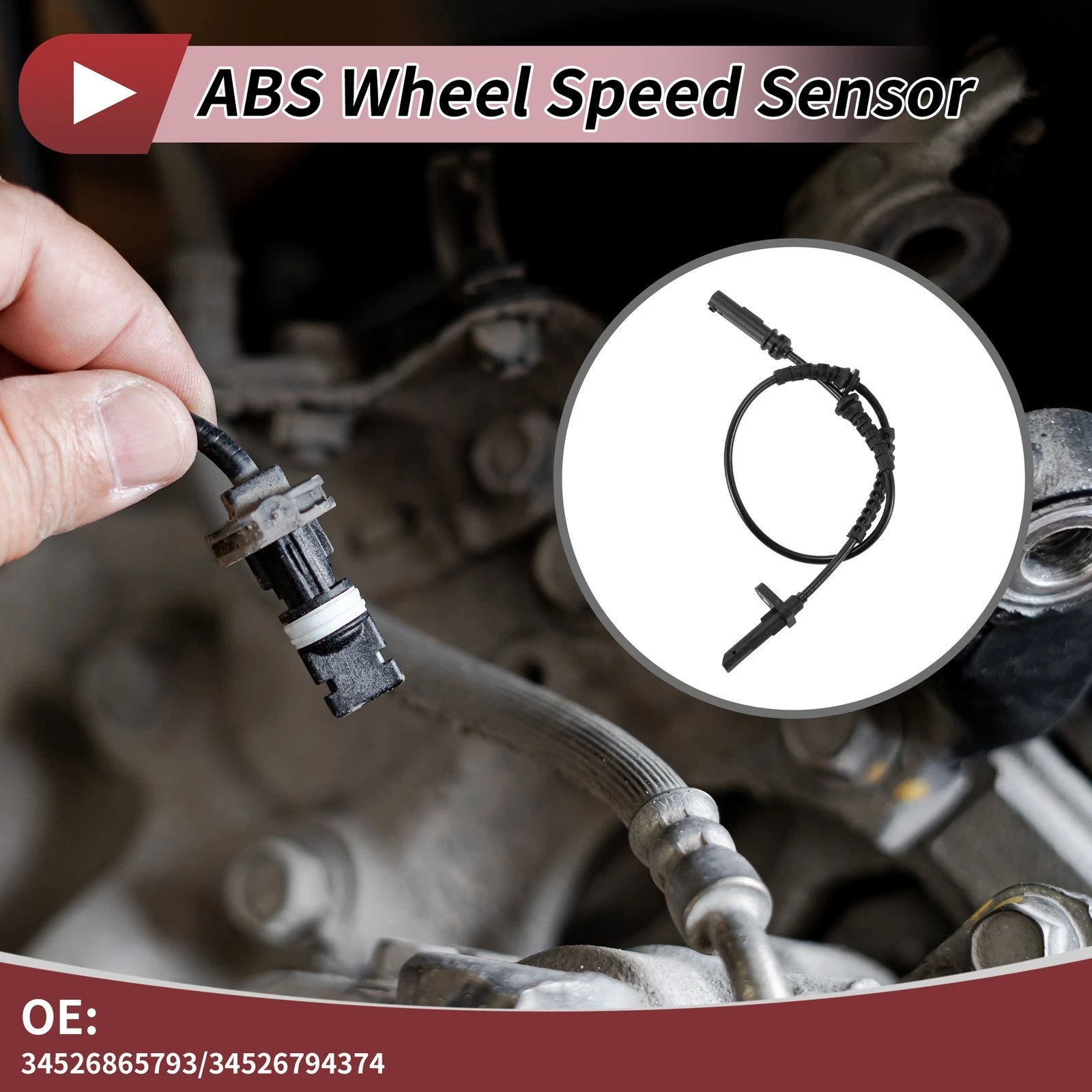ABS Wheel Speed Sensor Replacement Front for BMW i3 (2014–2022)
