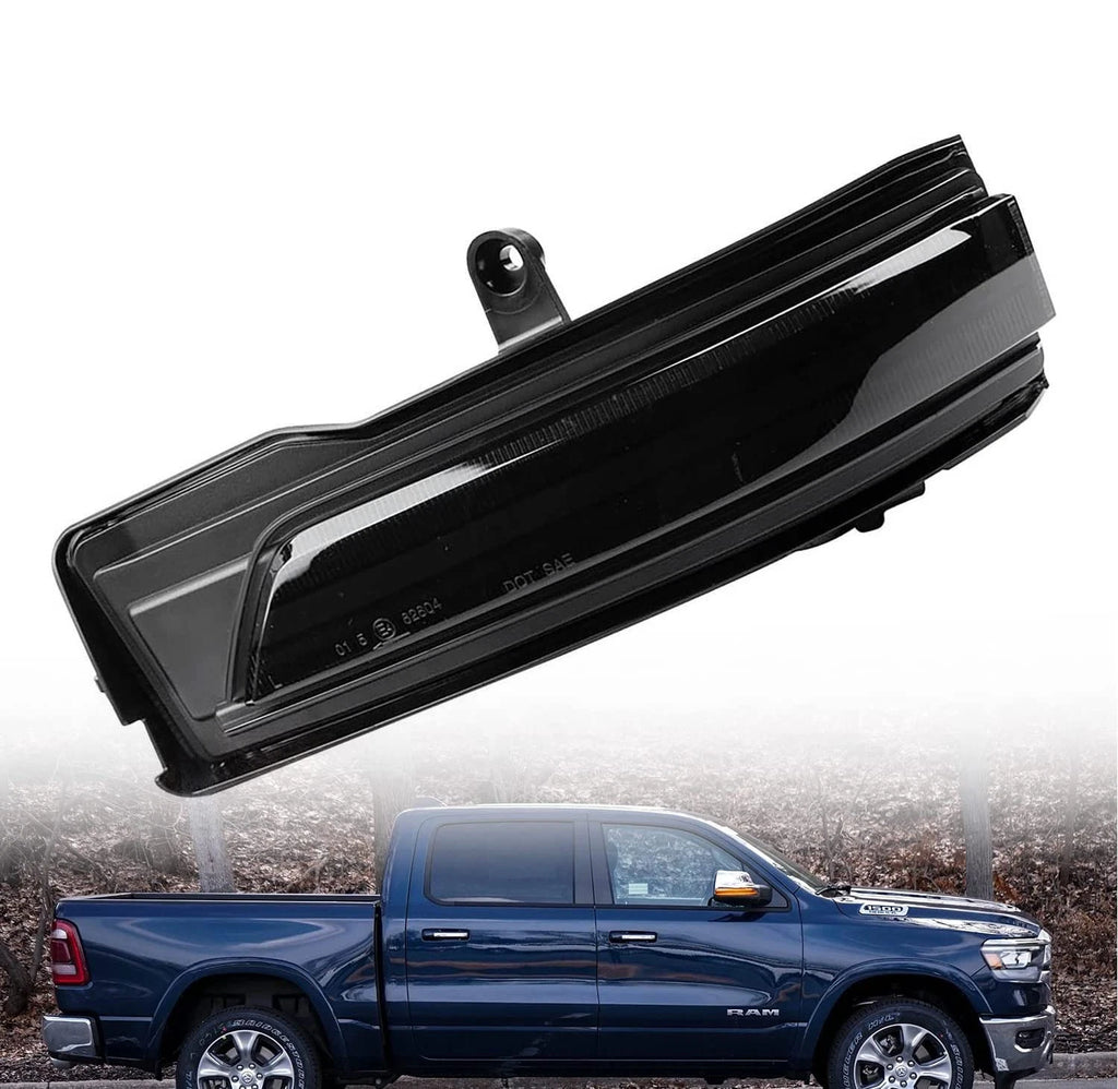 2X LED Sequential Side Mirror Turn Signal Lights for Dodge Ram 1500 (2019–2022)