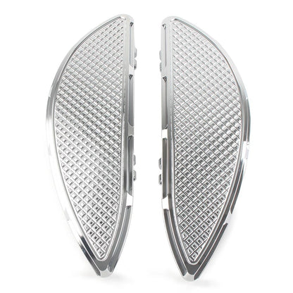 2X Driver Floorboards for Harley Road Electra Glide Classic FLHTC FLHTCU (–) Chrome
