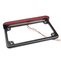 Motorcycle License Plate Frame with LED Light for Motorcycle