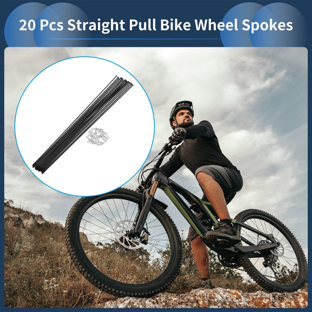 Straight Pull Spokes 257mm Replacement Set for 14G Bicycle Wheel (2000–2000)