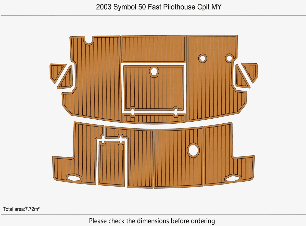 EVA Flooring for Symbol 50 Fast Pilothouse (2003)