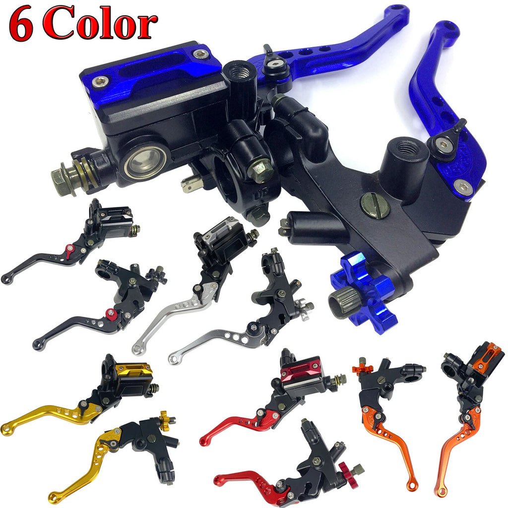 7/8" CNC Motorcycle Handlebar Brake Master Cylinder & Clutch Lever Set