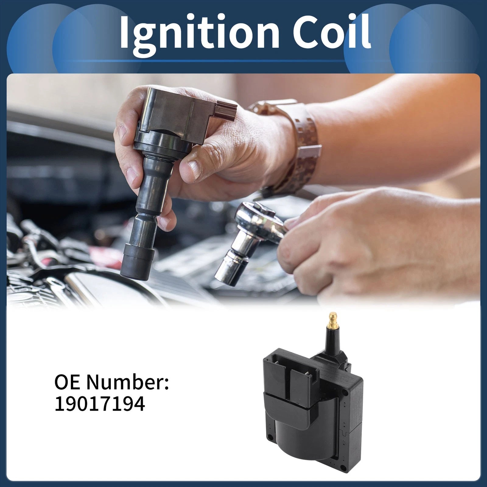 Ignition Coil Pack No. 19017194 for Ford Mustang (1984–1993)