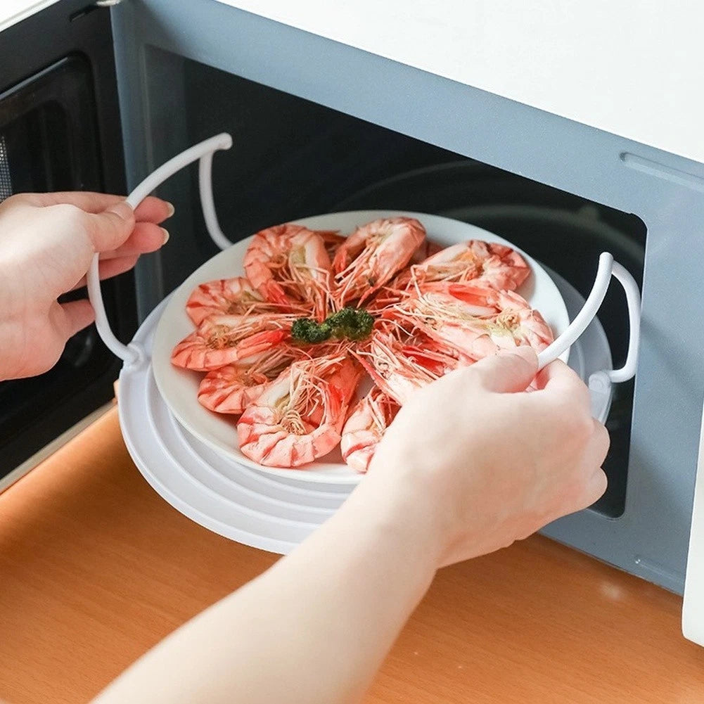 White Foldable Steam Rack for Microwave (2010–2023)