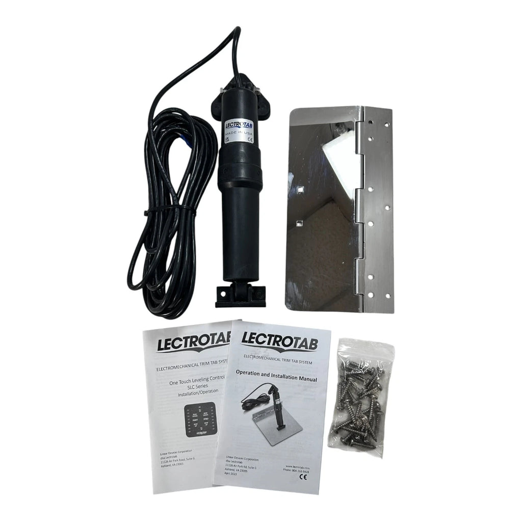 Lectrotab Marine Actuator for (23' Cables, 4x12'' SS Trim Tab)