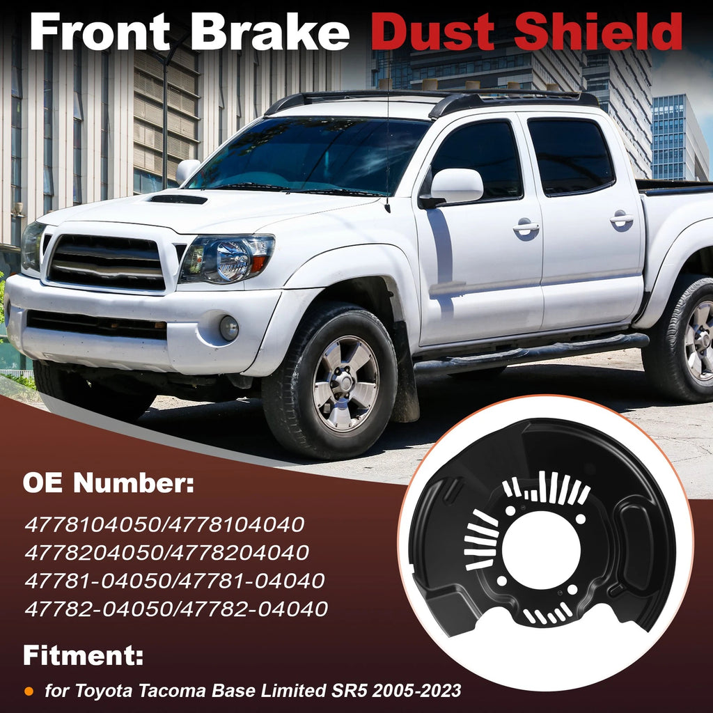 Front Left Brake Dust Shield Replacement for Toyota Tacoma (2005–2023)