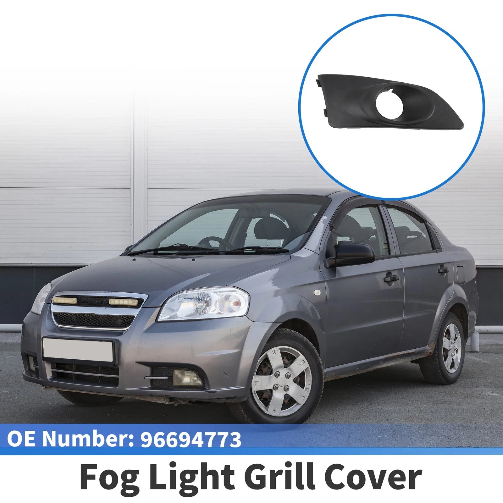 Front Right Fog Light Grill Replacement for Chevrolet Aveo (2011–2014)