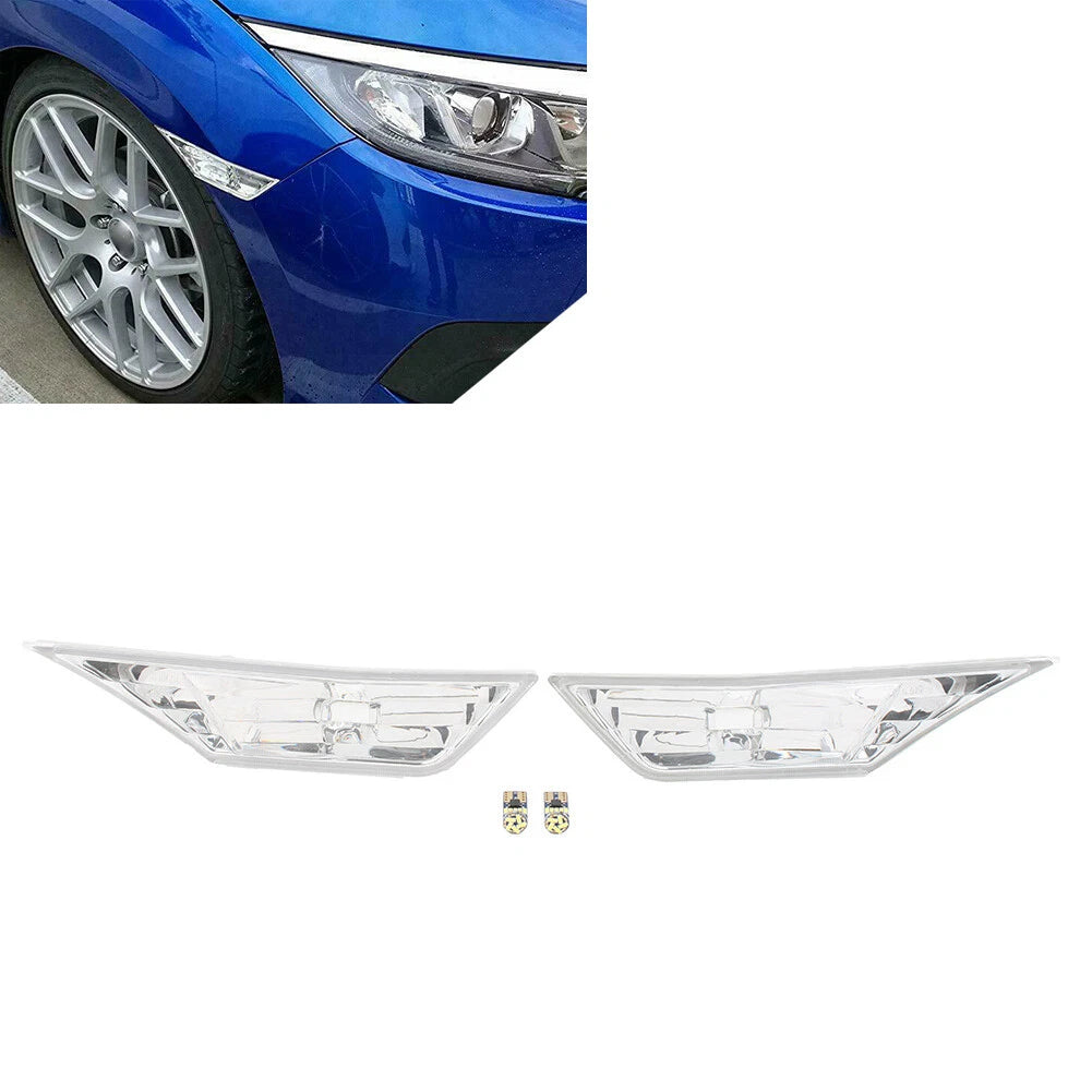 1 Pair LED Side Marker Lights for Honda Civic (2016–2021)