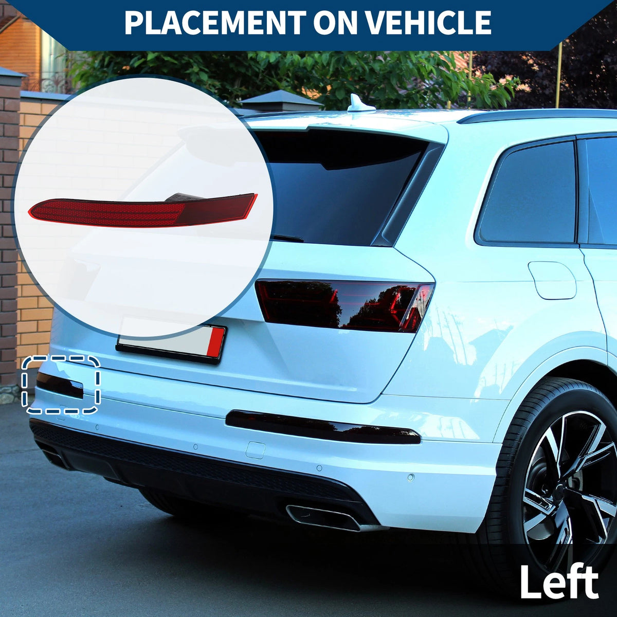 Rear Left Tail Light Shell Replacement for Volkswagen Touareg (2011–2018)