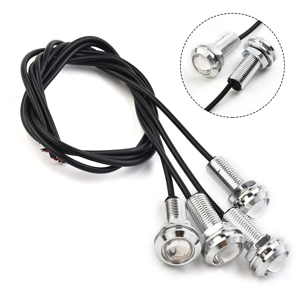 4X Blue LED Underwater Boat Lights for Spreader Transom (Waterproof)
