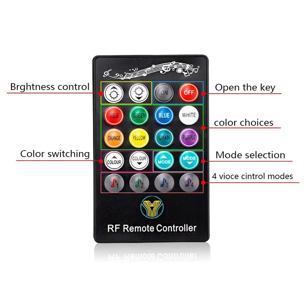 8Pcs RGB LED Rock Lights for Jeep Truck SUV (Universal Fit)