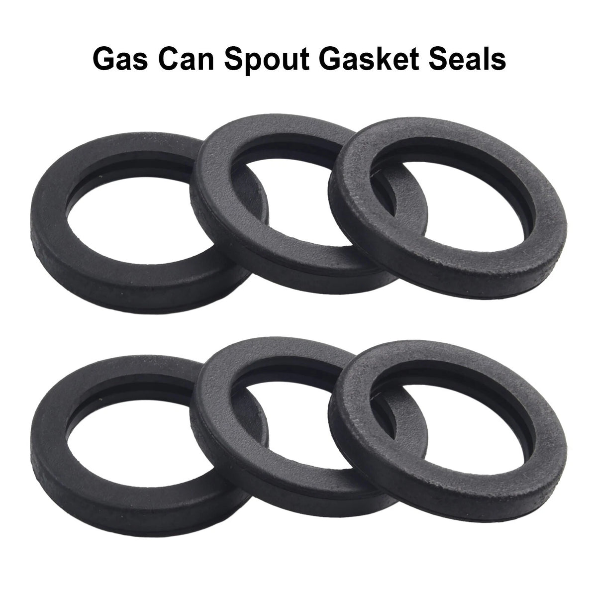 6 Pack Replacement Rubber Gaskets for Gas Can Spout