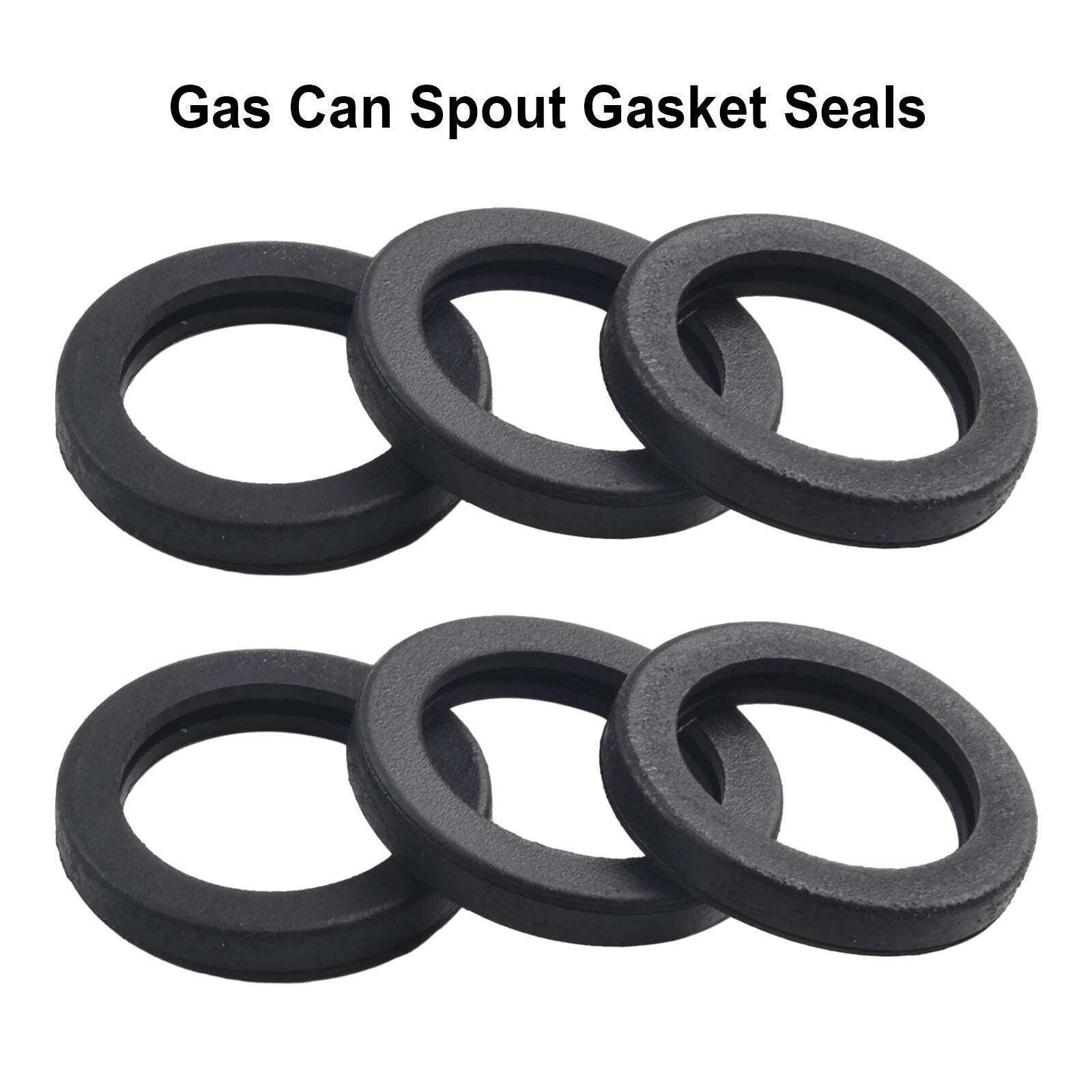 6 Pack Replacement Rubber Gaskets for Gas Can Spout