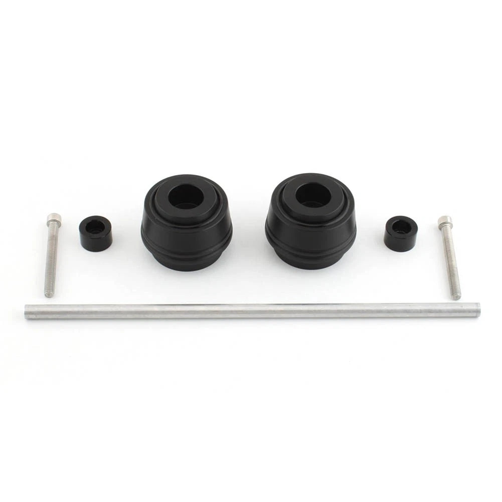 Front Wheel Axle Fork Slider Crash Protector for Zontes Shengshi 368 D E M (2019–2021) Black