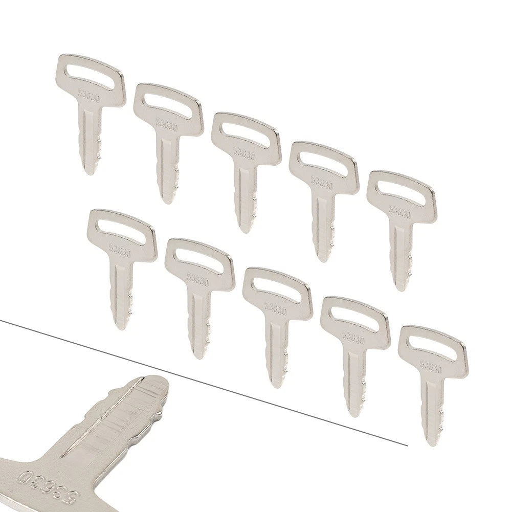10 Ignition Keys RC101-53630 for Kubota Excavator Loader & Generator