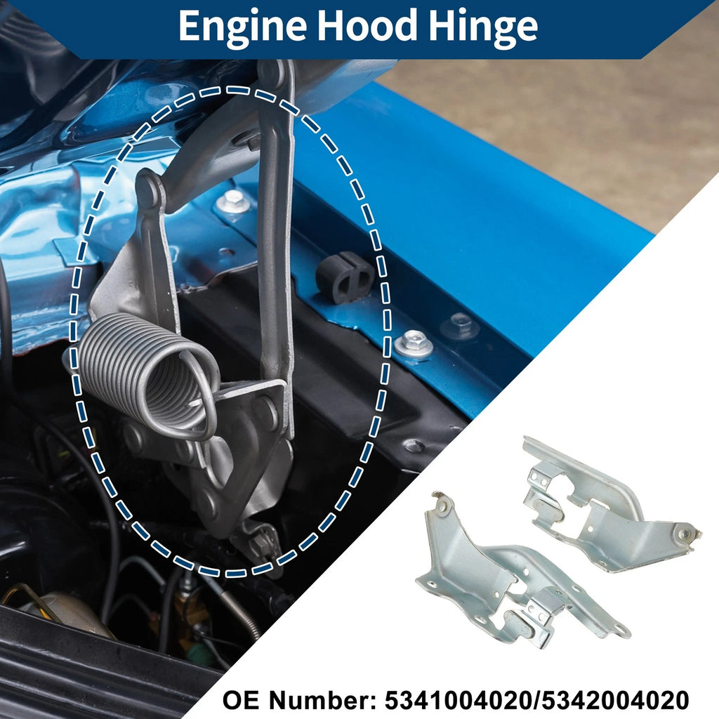 Hood Hinge Front Left Right for Toyota Tacoma (2015–2023) Pair